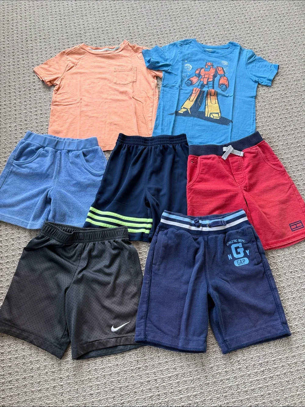 GAP Kids Mixed Color Shorts Lot - Blue, Navy, Red, Black, Light Blue